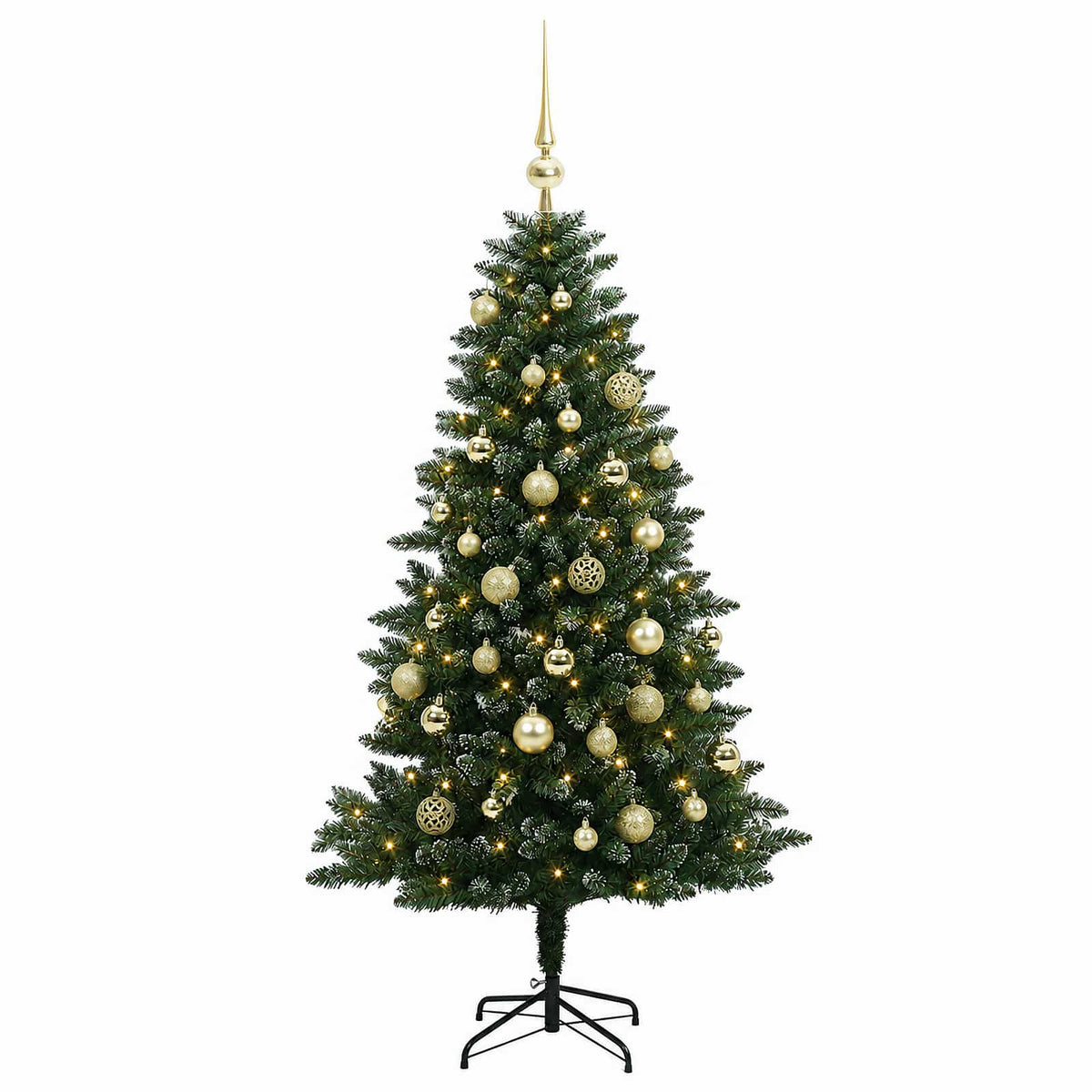 Dirbtinė Kalėdų eglutė su burbulais 120 cm 150 LED Šilta balta