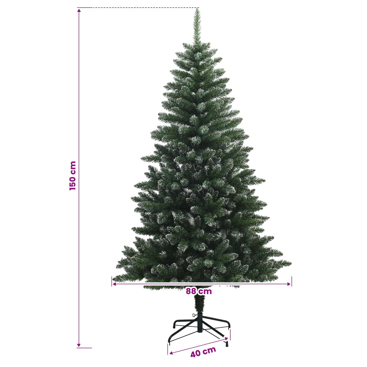 Dirbtinė Kalėdų eglutė su burbulais 150 cm 150 LED Šilta balta