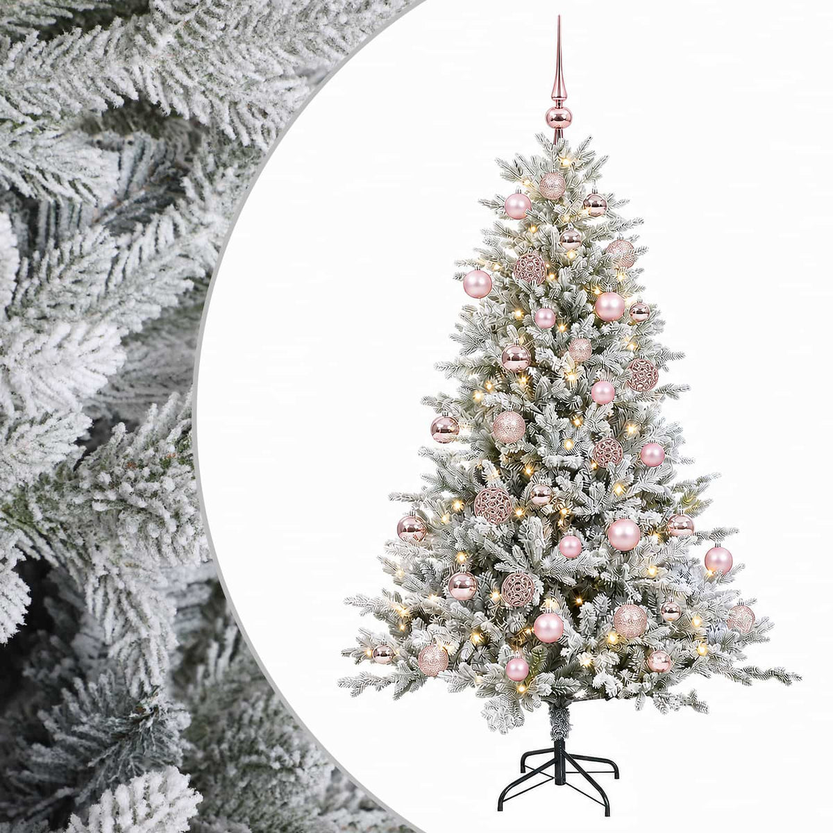 Dirbtinė kalėdinė eglutė su rutuliuku 120 cm 150 LED