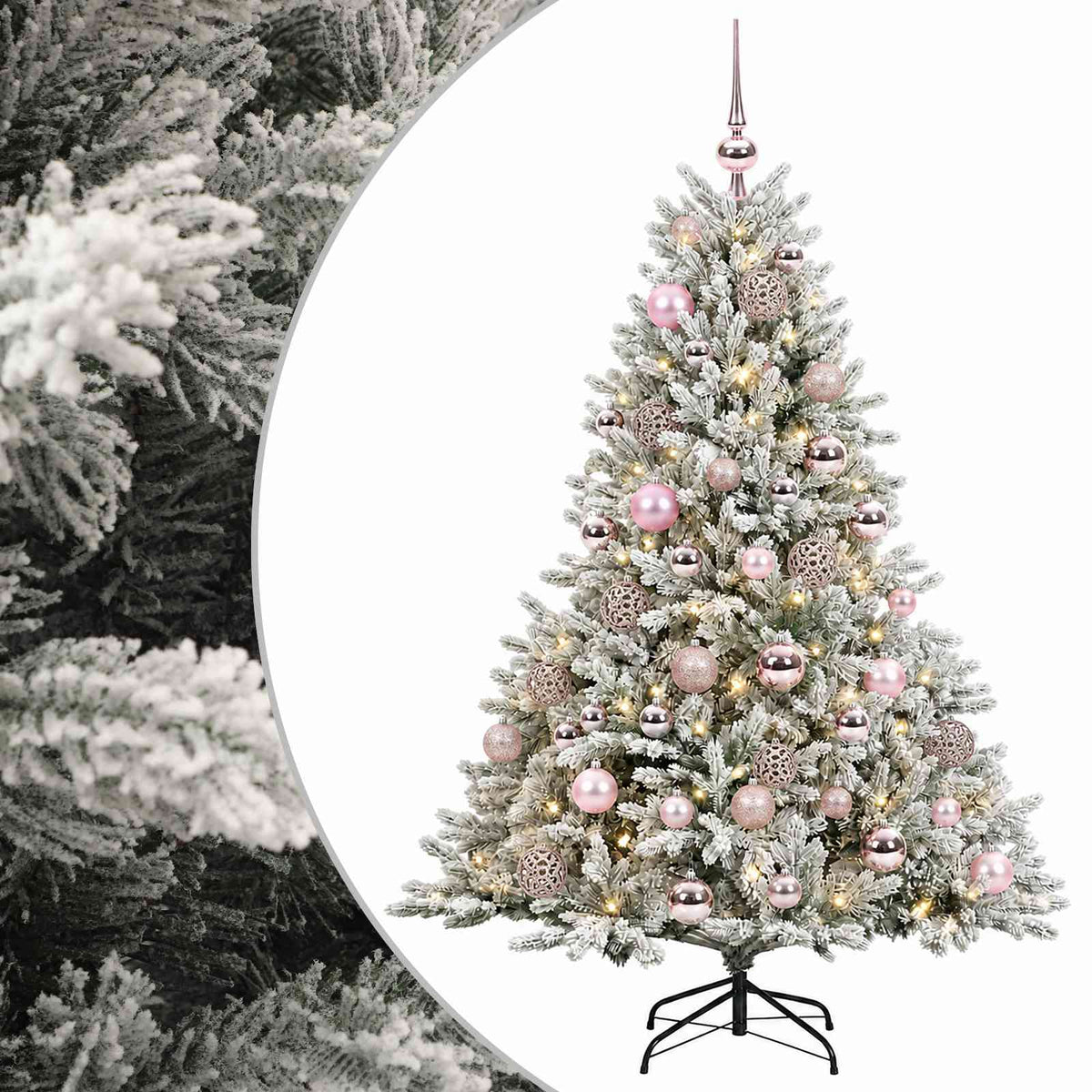 Dirbtinė kalėdinė eglutė su rutuliuku 120 cm 150 LED