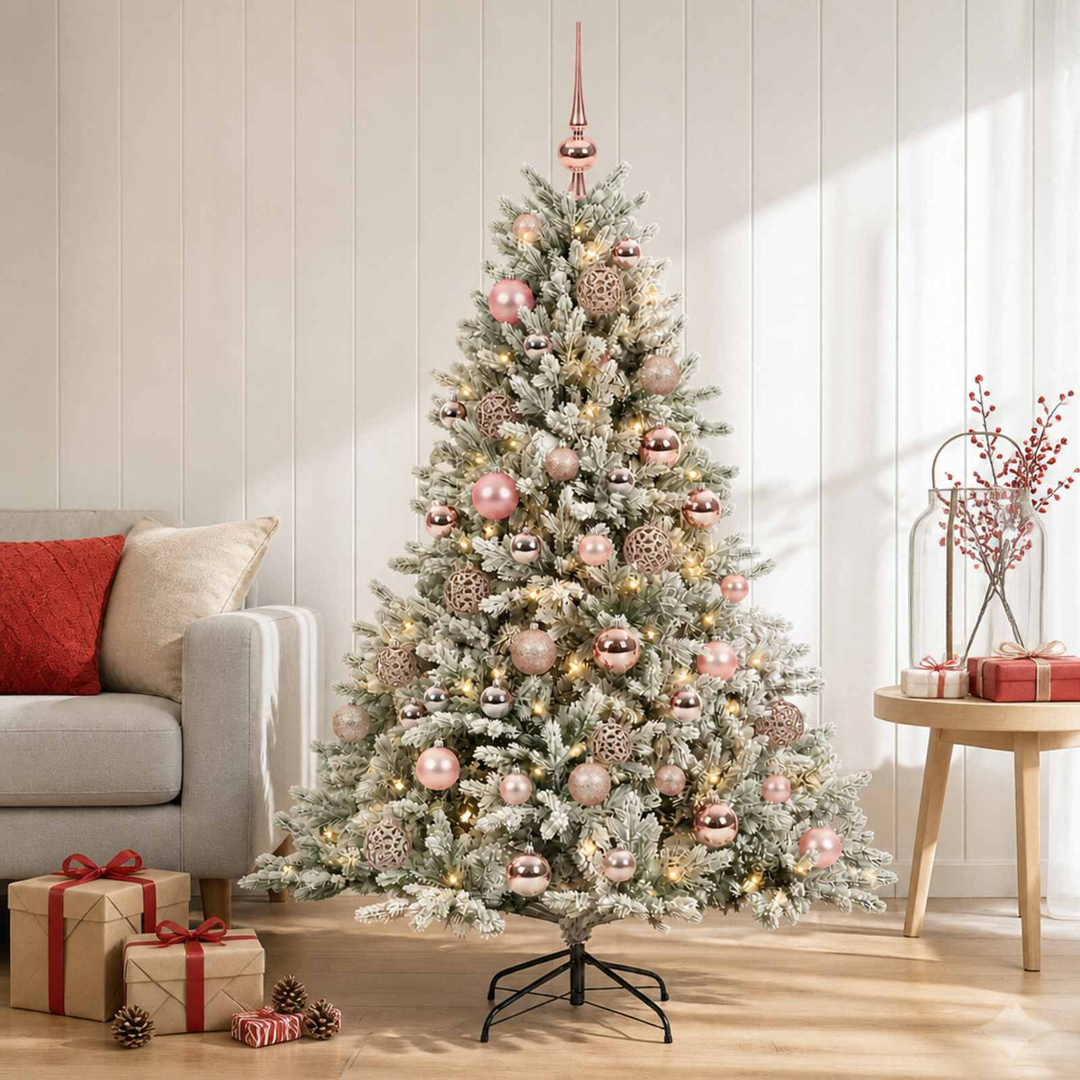 Dirbtinė kalėdinė eglutė su rutuliuku 150 cm 150 LED