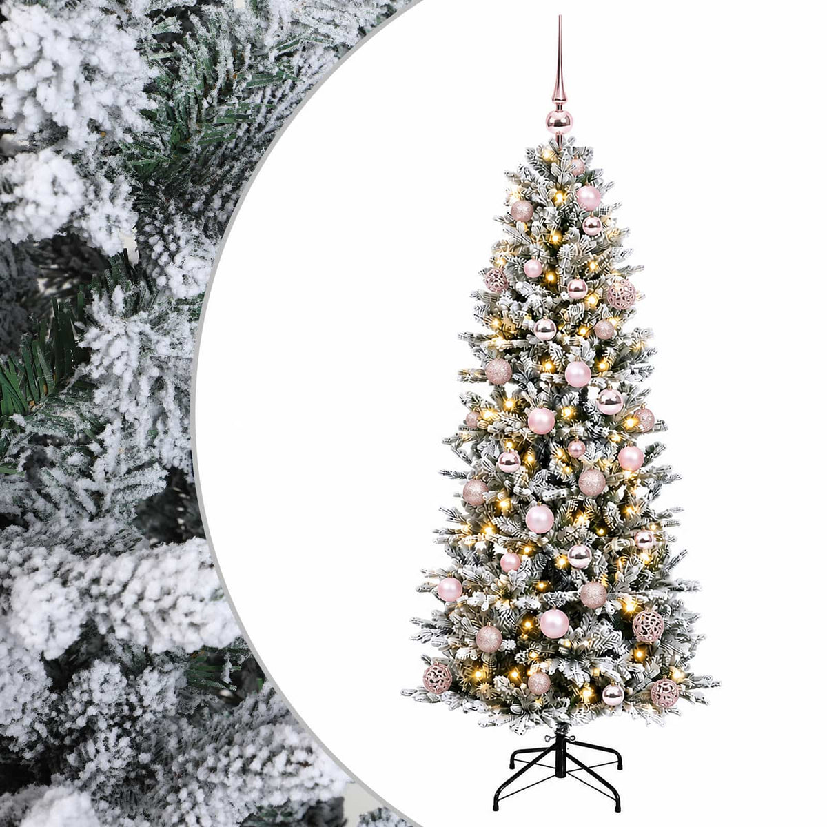 Dirbtinė kalėdinė eglutė su rutuliuku 120 cm 150 LED