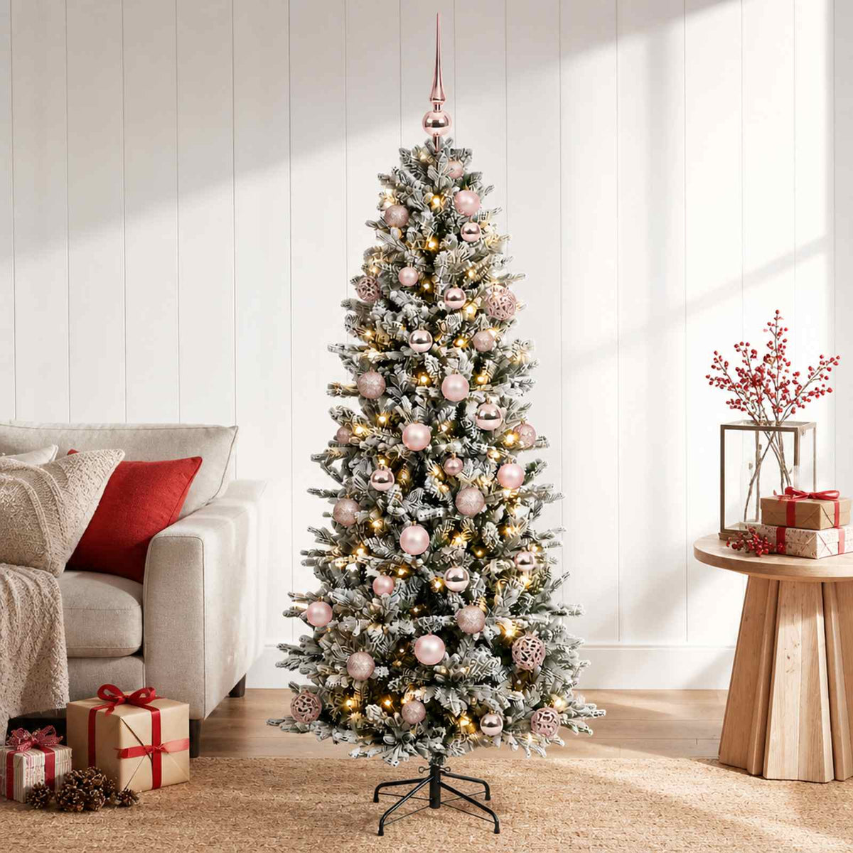 Dirbtinė kalėdinė eglutė su rutuliuku 120 cm 150 LED