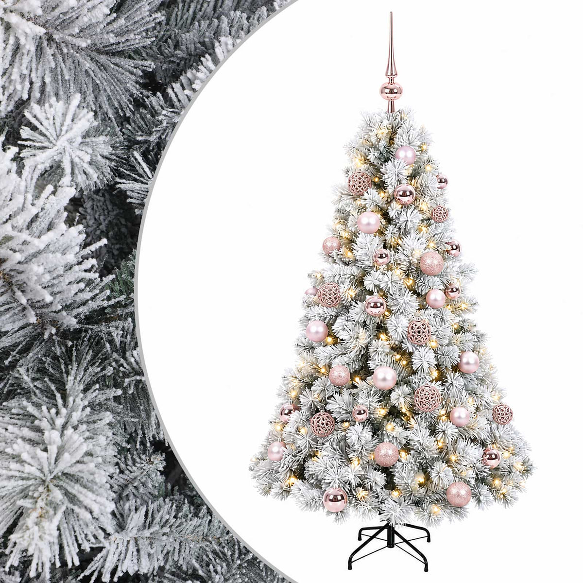 Dirbtinė kalėdinė eglutė su rutuliuku 120 cm 150 LED