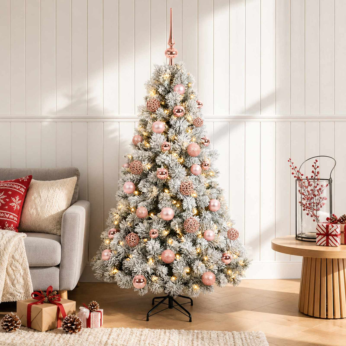 Dirbtinė kalėdinė eglutė su rutuliuku 150 cm 150 LED