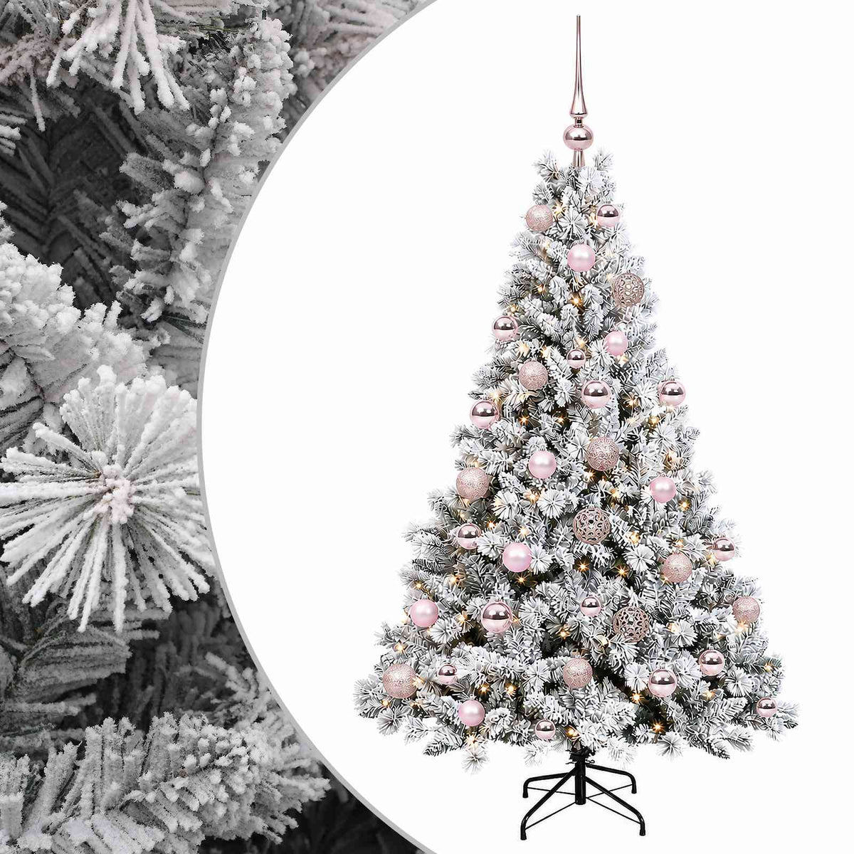 Dirbtinė kalėdinė eglutė su rutuliuku 120 cm 150 LED