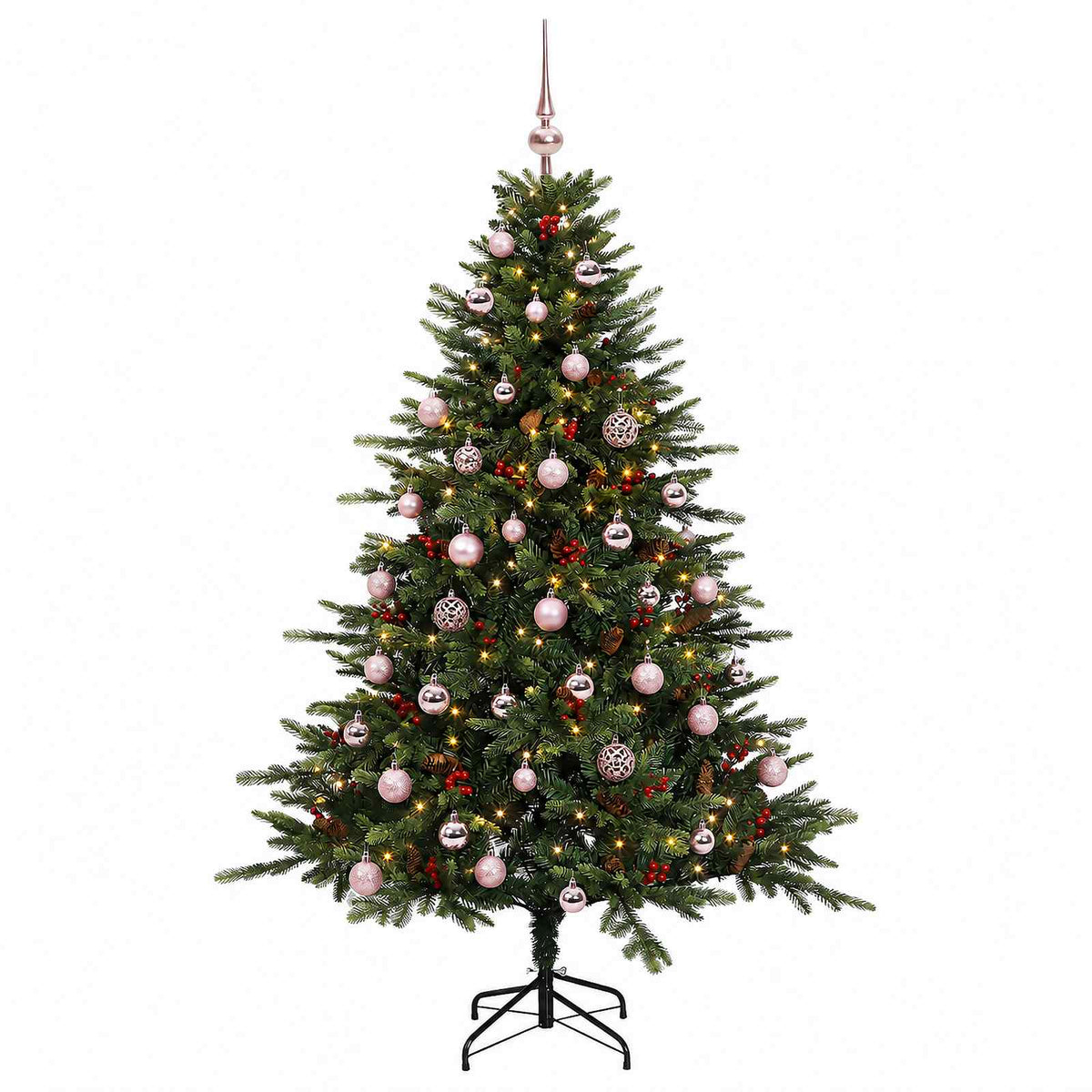 Dirbtinė kalėdinė eglutė su rutuliuku 120 cm 150 LED