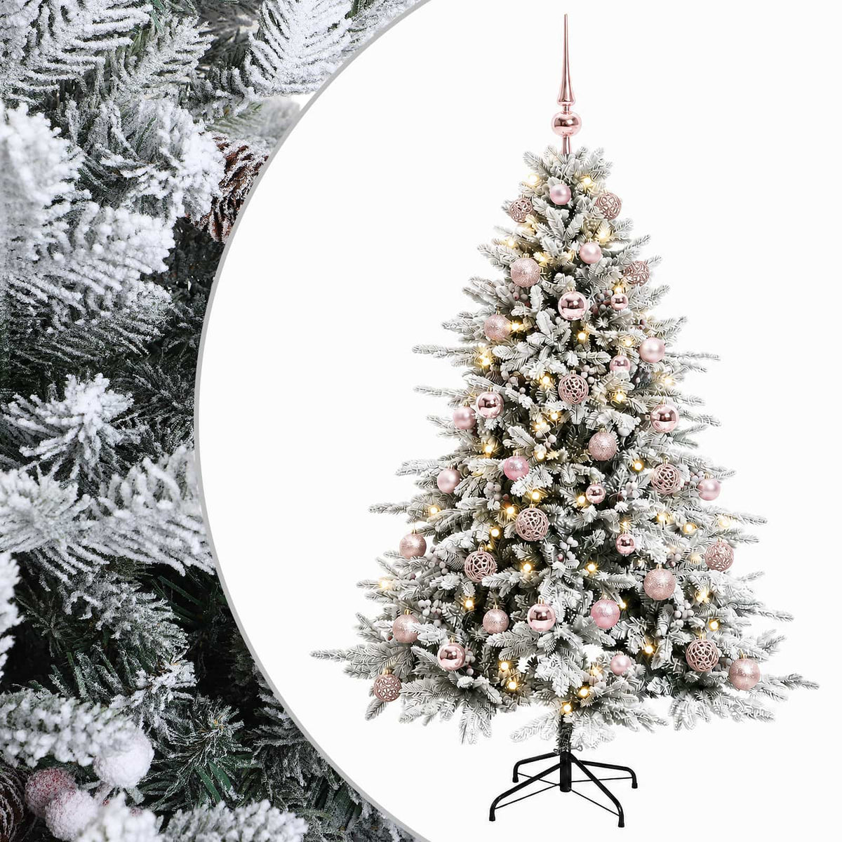 Dirbtinė kalėdinė eglutė su rutuliuku 150 cm 150 LED