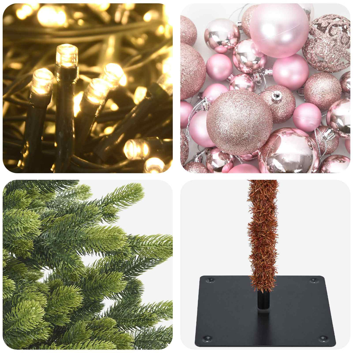 Dirbtinė kalėdinė eglutė su rutuliuku 120 cm 150 LED