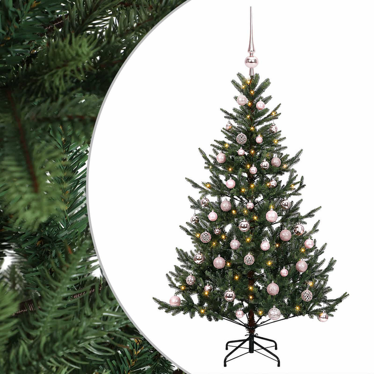 Dirbtinė kalėdinė eglutė su rutuliuku 150 cm 150 LED