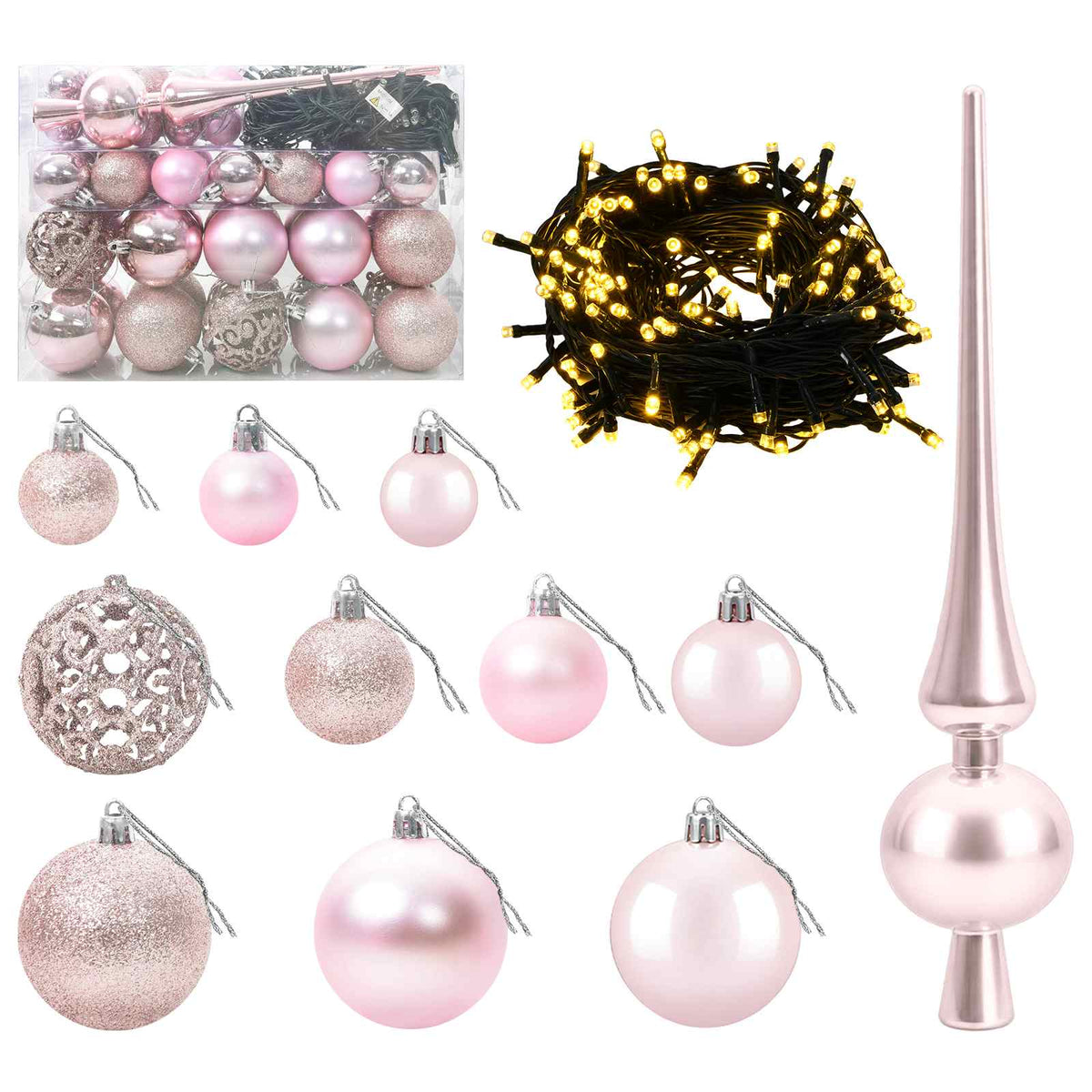 Dirbtinė Kalėdų eglutė su burbulais 120 cm 150 LED Šilta balta