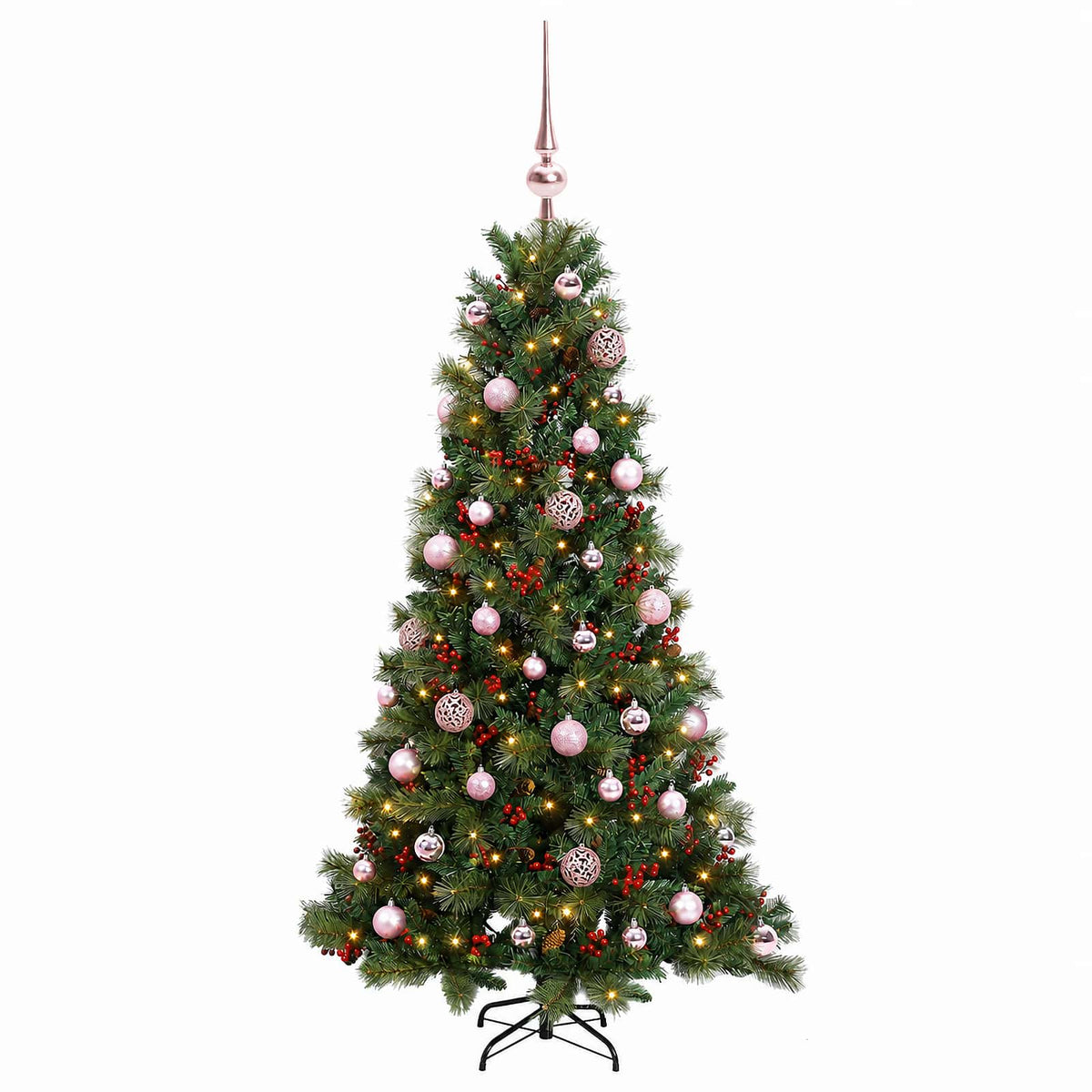 Dirbtinė kalėdinė eglutė su rutuliuku 150 cm 150 LED