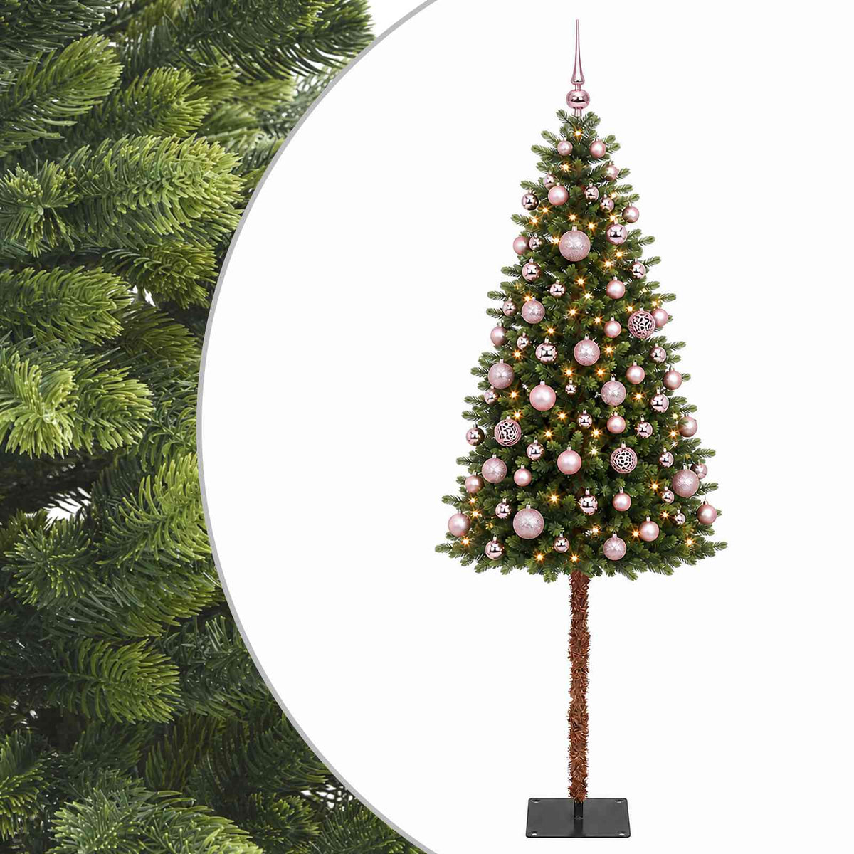 Dirbtinė Kalėdų eglutė su burbulais 120 cm 150 LED Šilta balta