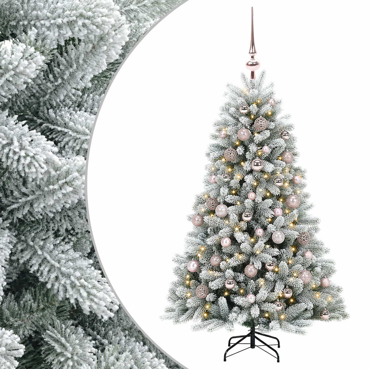 Dirbtinė Kalėdų eglutė su burbulais 150 cm 150 LED Šilta balta