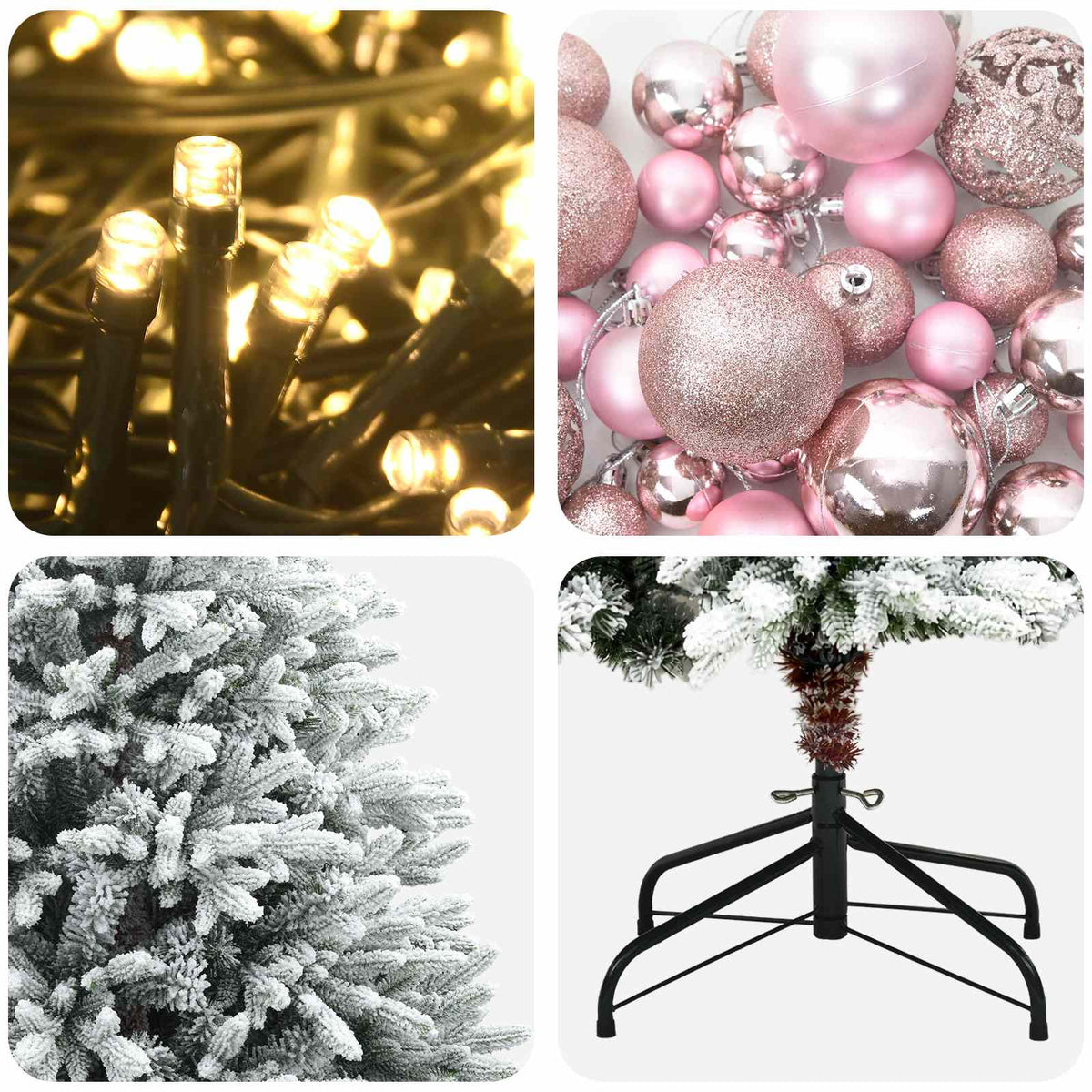 Dirbtinė Kalėdų eglutė su burbulais 150 cm 150 LED Šilta balta