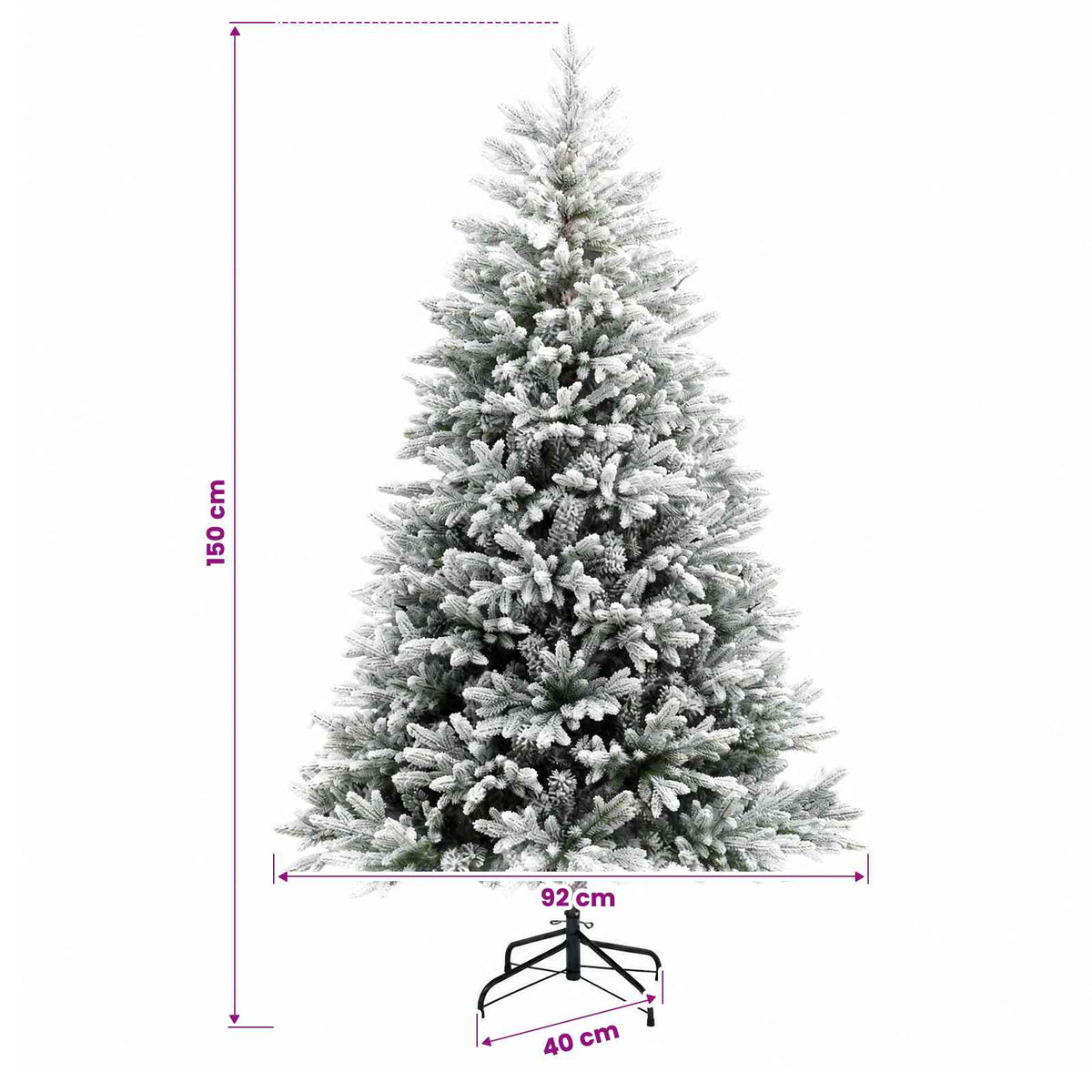 Dirbtinė Kalėdų eglutė su burbulais 150 cm 150 LED Šilta balta