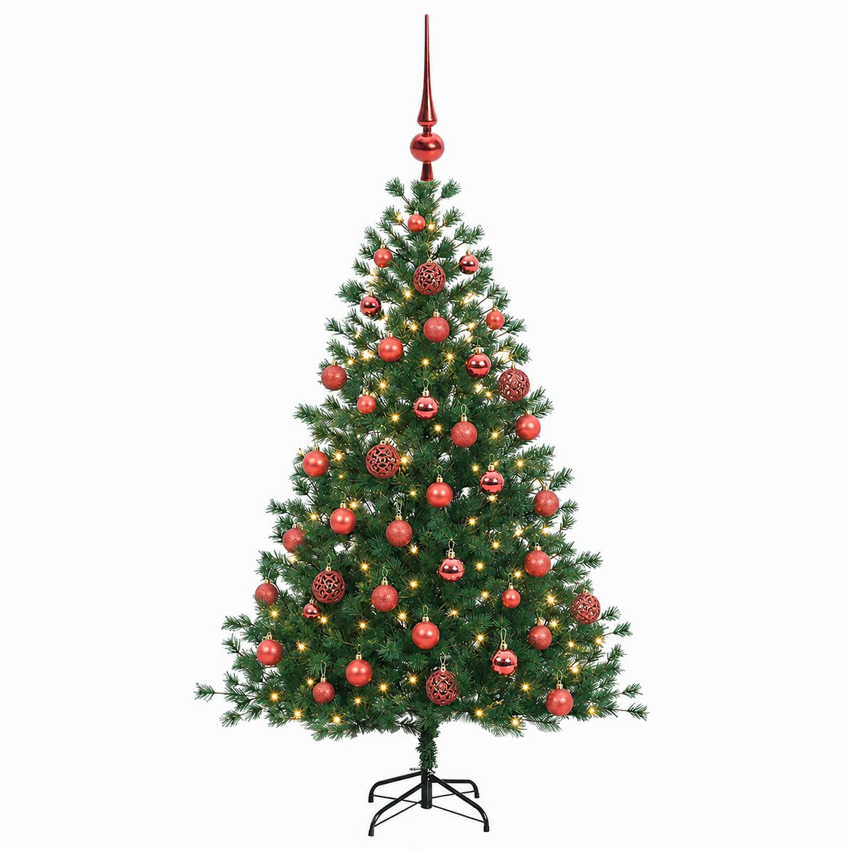 Dirbtinė kalėdinė eglutė su rutuliuku 150 cm 150 LED