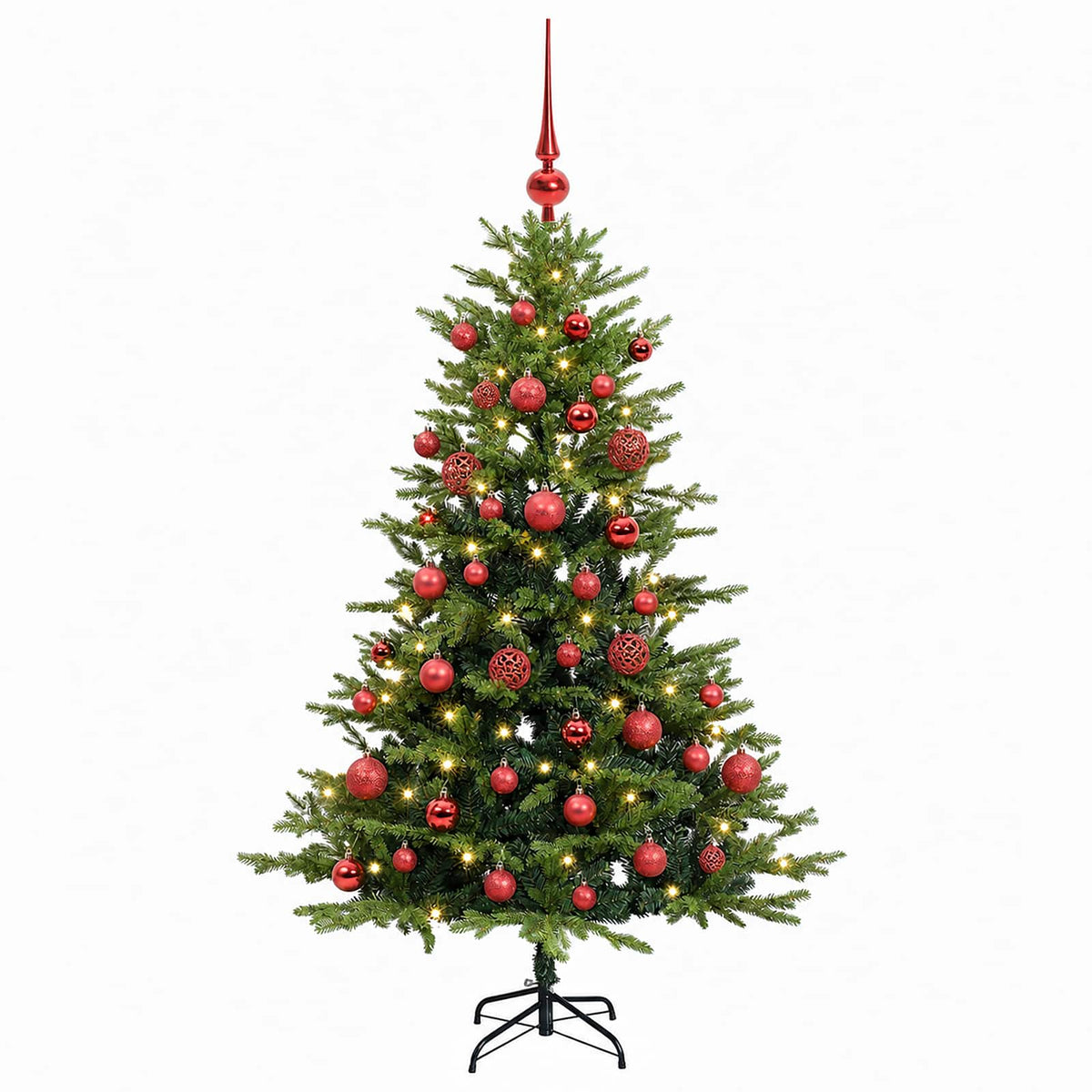 Dirbtinė Kalėdų eglutė su burbulais 120 cm 150 LED Šilta balta