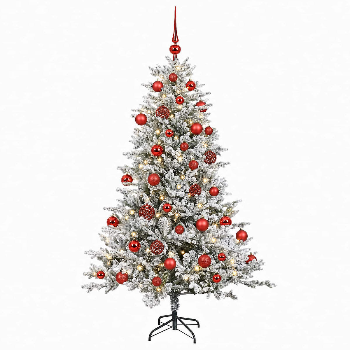 Dirbtinė kalėdinė eglutė su rutuliuku 120 cm 150 LED