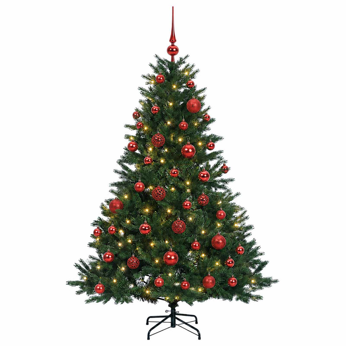 Dirbtinė kalėdinė eglutė su rutuliuku 150 cm 150 LED
