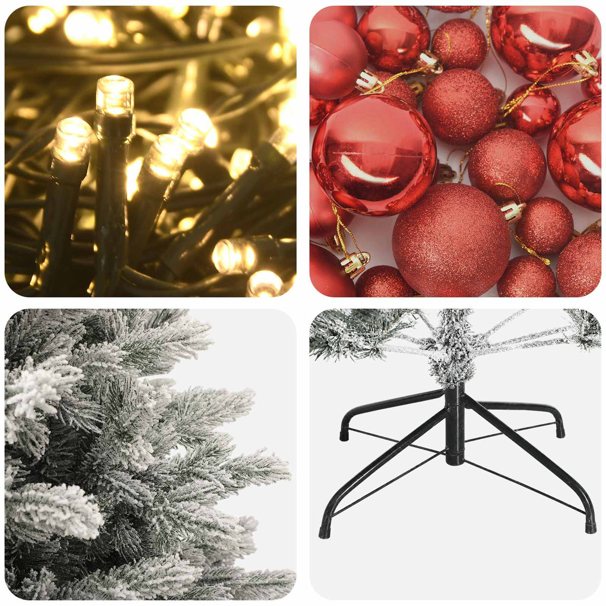 Dirbtinė kalėdinė eglutė su rutuliuku 120 cm 150 LED