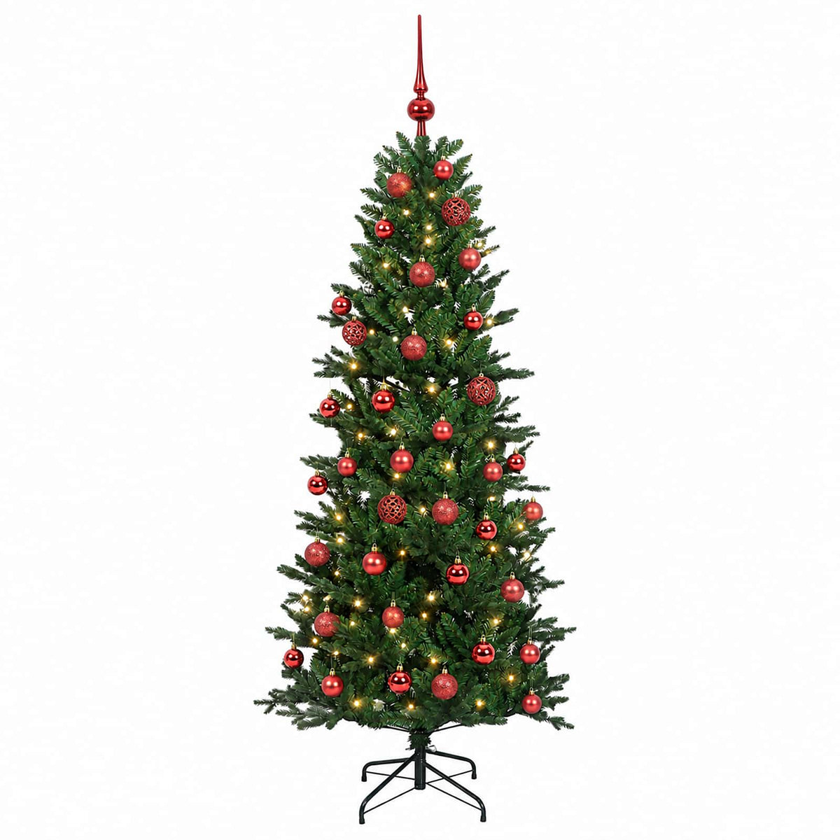 Dirbtinė kalėdinė eglutė su rutuliuku 150 cm 150 LED
