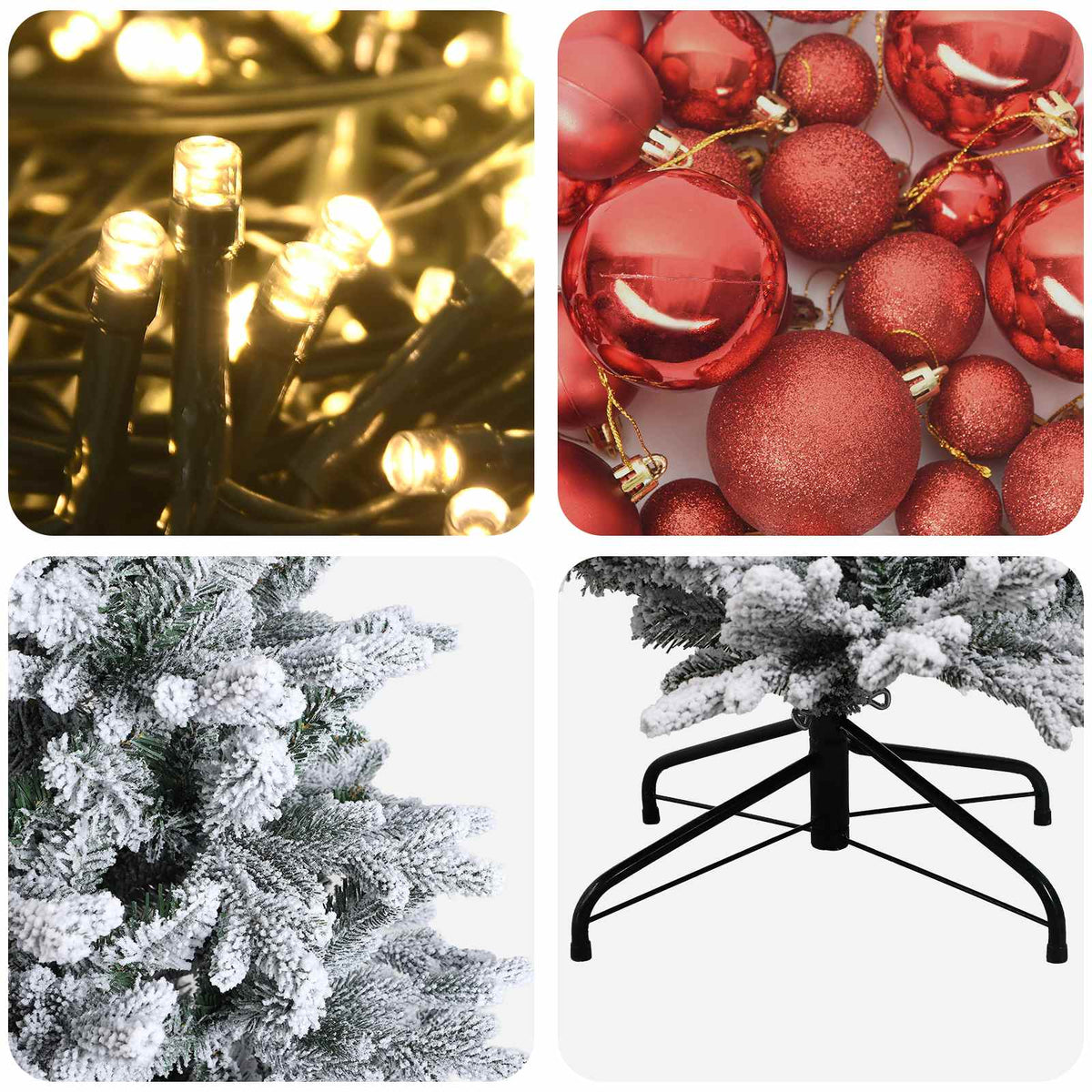 Dirbtinė kalėdinė eglutė su rutuliuku 120 cm 150 LED