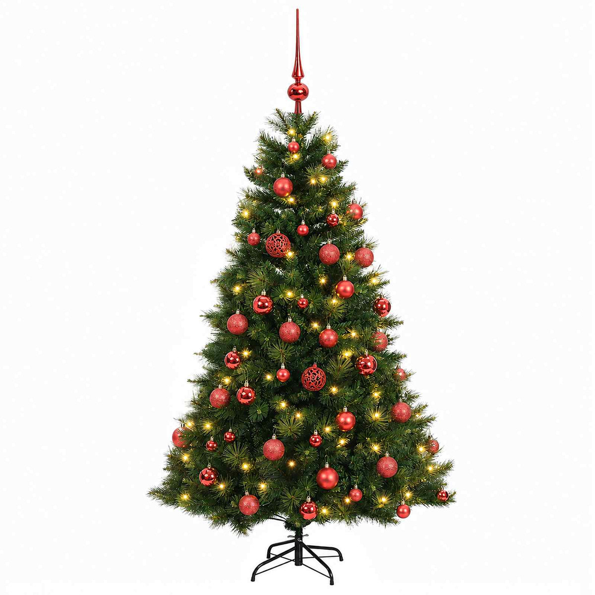 Dirbtinė kalėdinė eglutė su rutuliuku 120 cm 150 LED