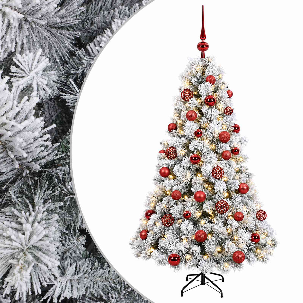 Dirbtinė kalėdinė eglutė su rutuliuku 120 cm 150 LED