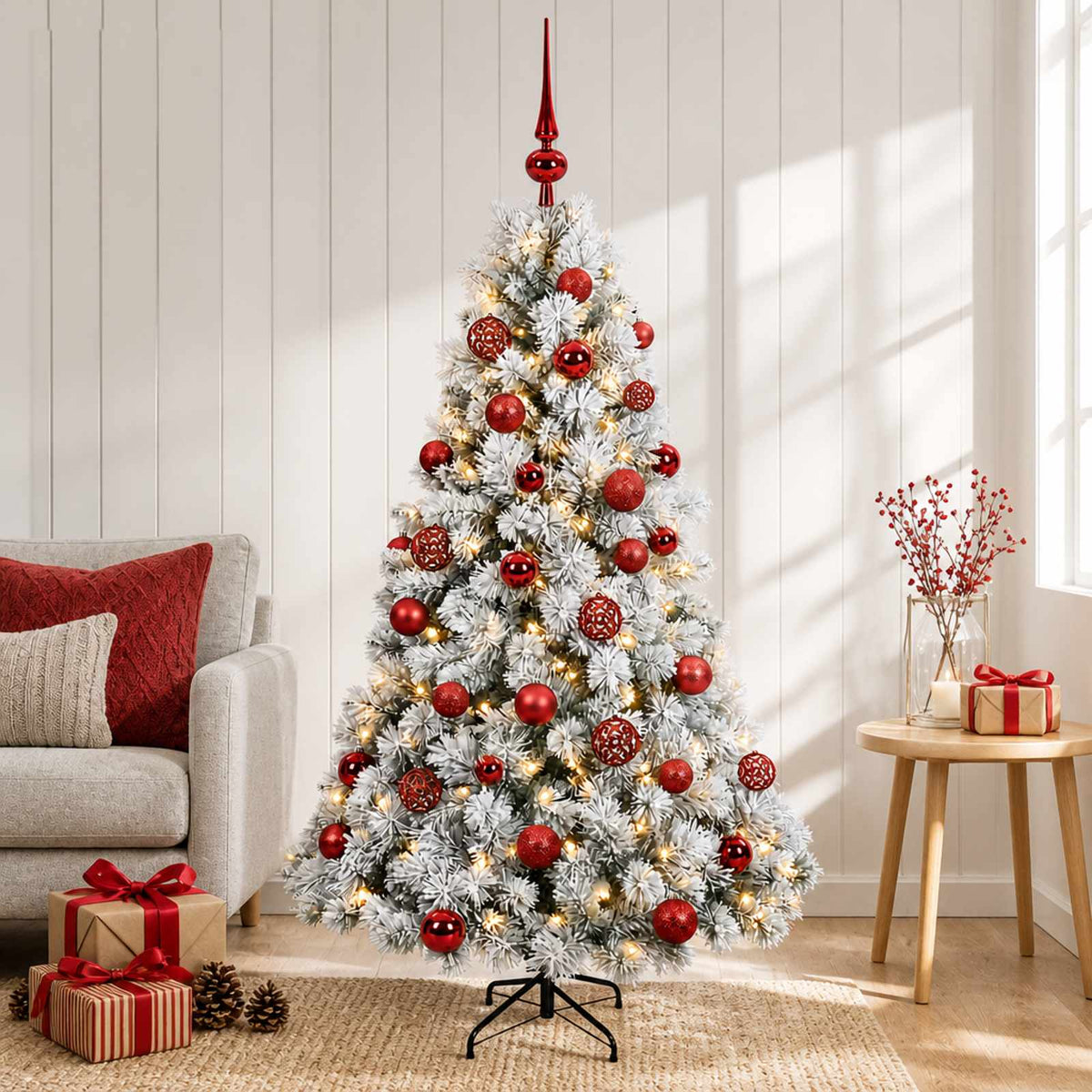 Dirbtinė kalėdinė eglutė su rutuliuku 150 cm 150 LED