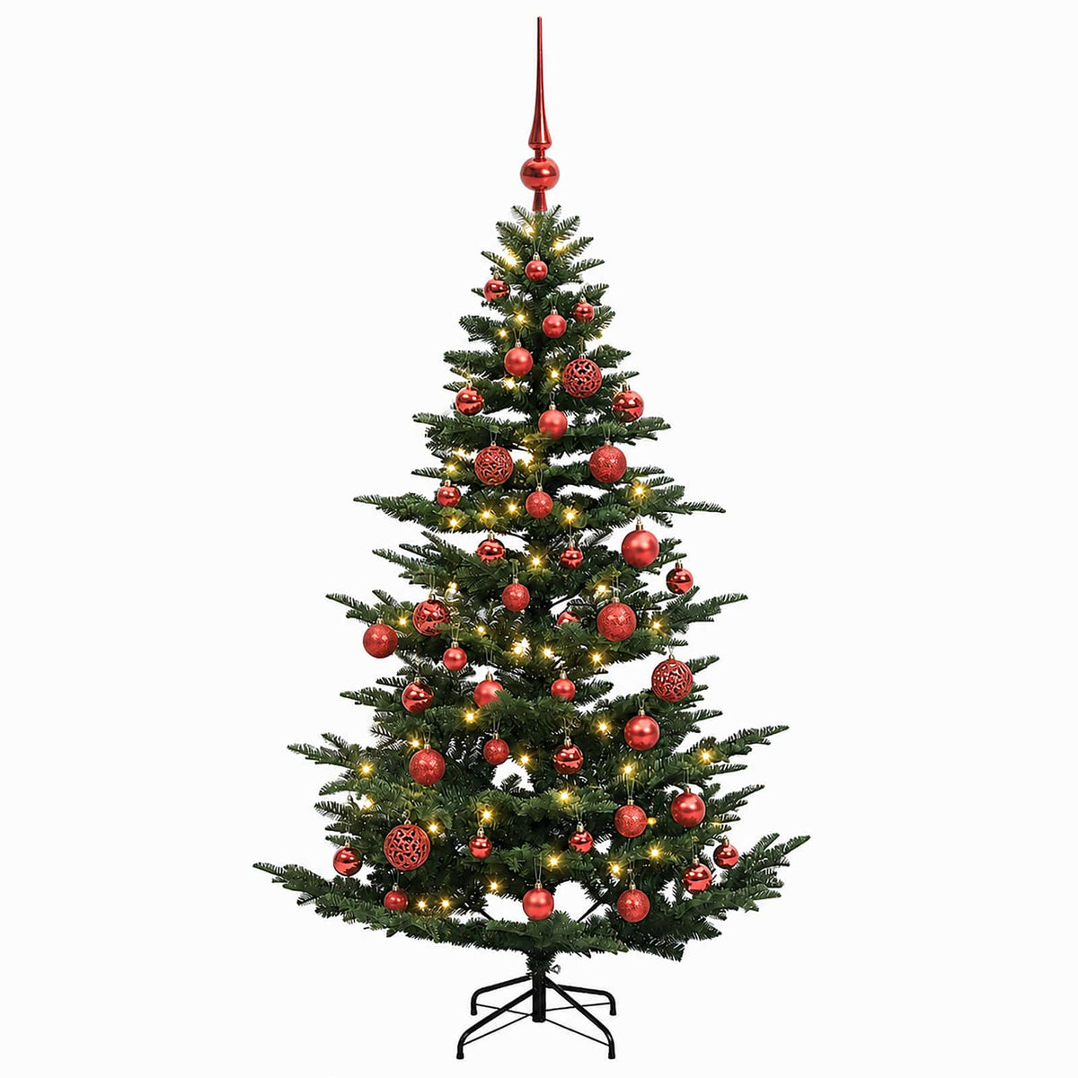 Dirbtinė kalėdinė eglutė su rutuliuku 120 cm 150 LED