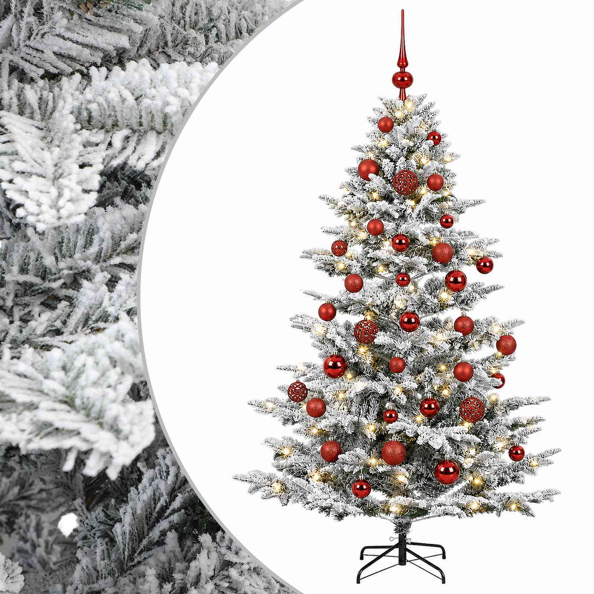Dirbtinė kalėdinė eglutė su rutuliuku 150 cm 150 LED
