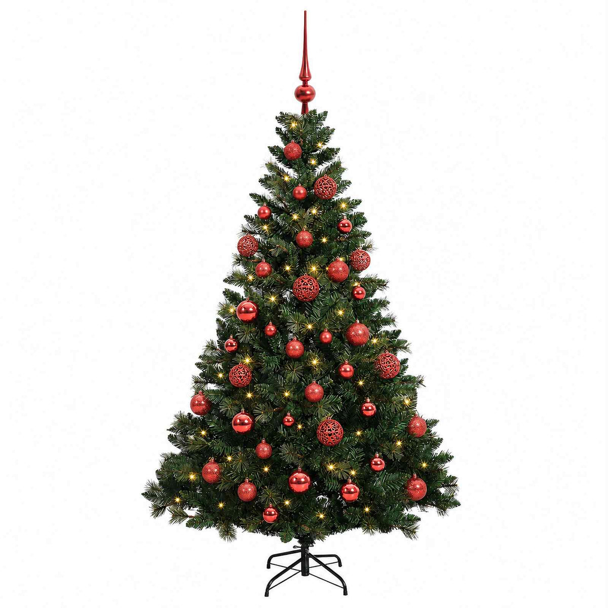 Dirbtinė Kalėdų eglutė su burbulais 120 cm 150 LED Šilta balta