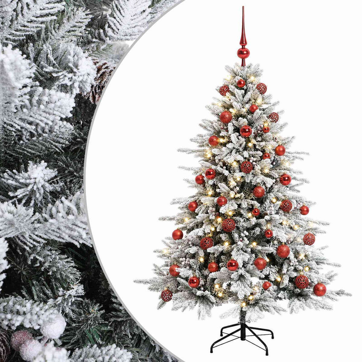 Dirbtinė kalėdinė eglutė su rutuliuku 150 cm 150 LED
