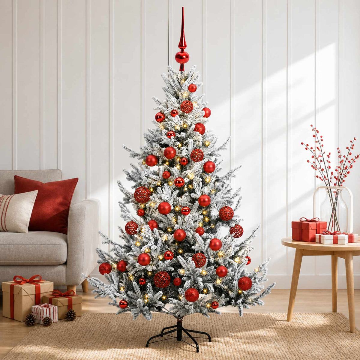 Dirbtinė kalėdinė eglutė su rutuliuku 150 cm 150 LED