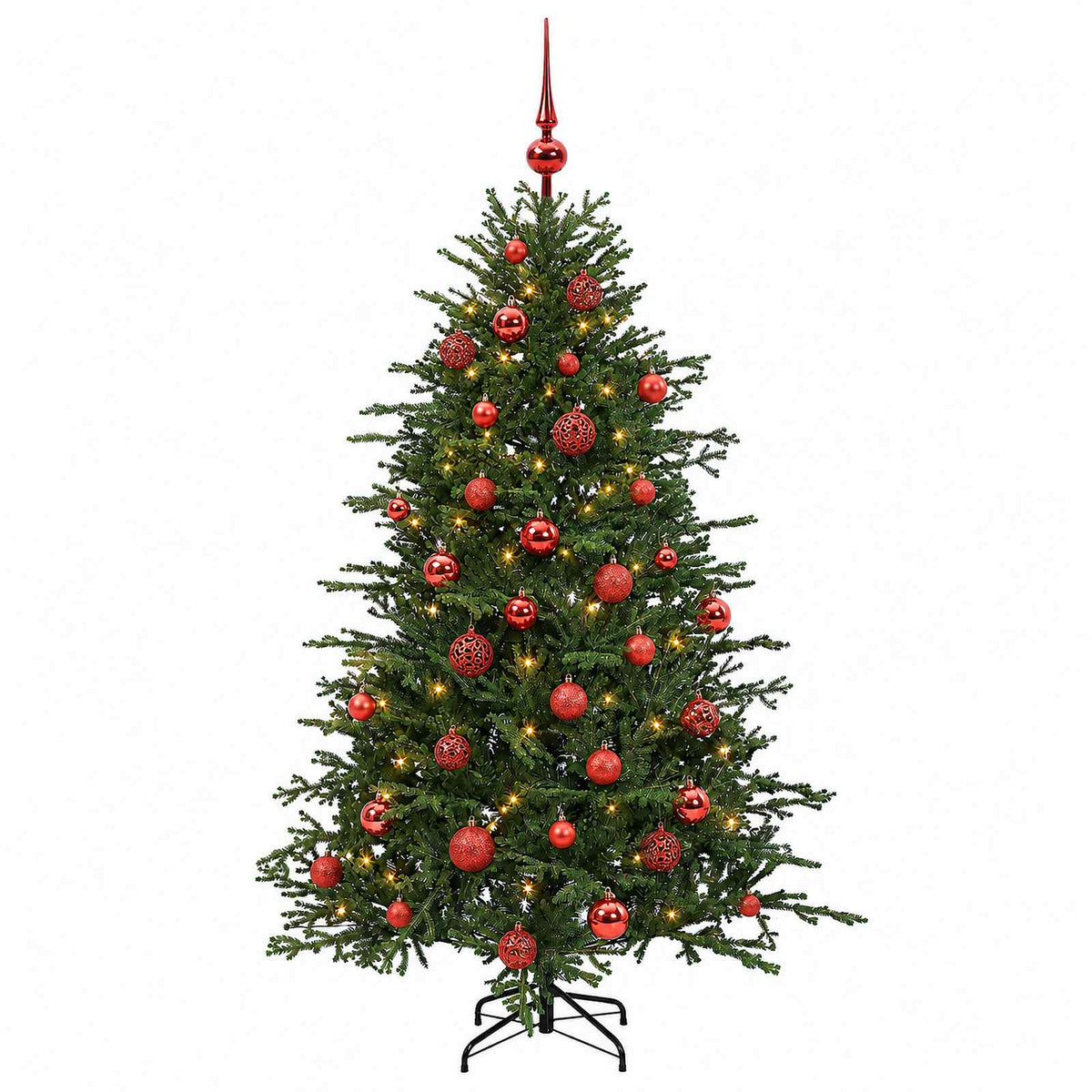 Dirbtinė kalėdinė eglutė su rutuliuku 150 cm 150 LED