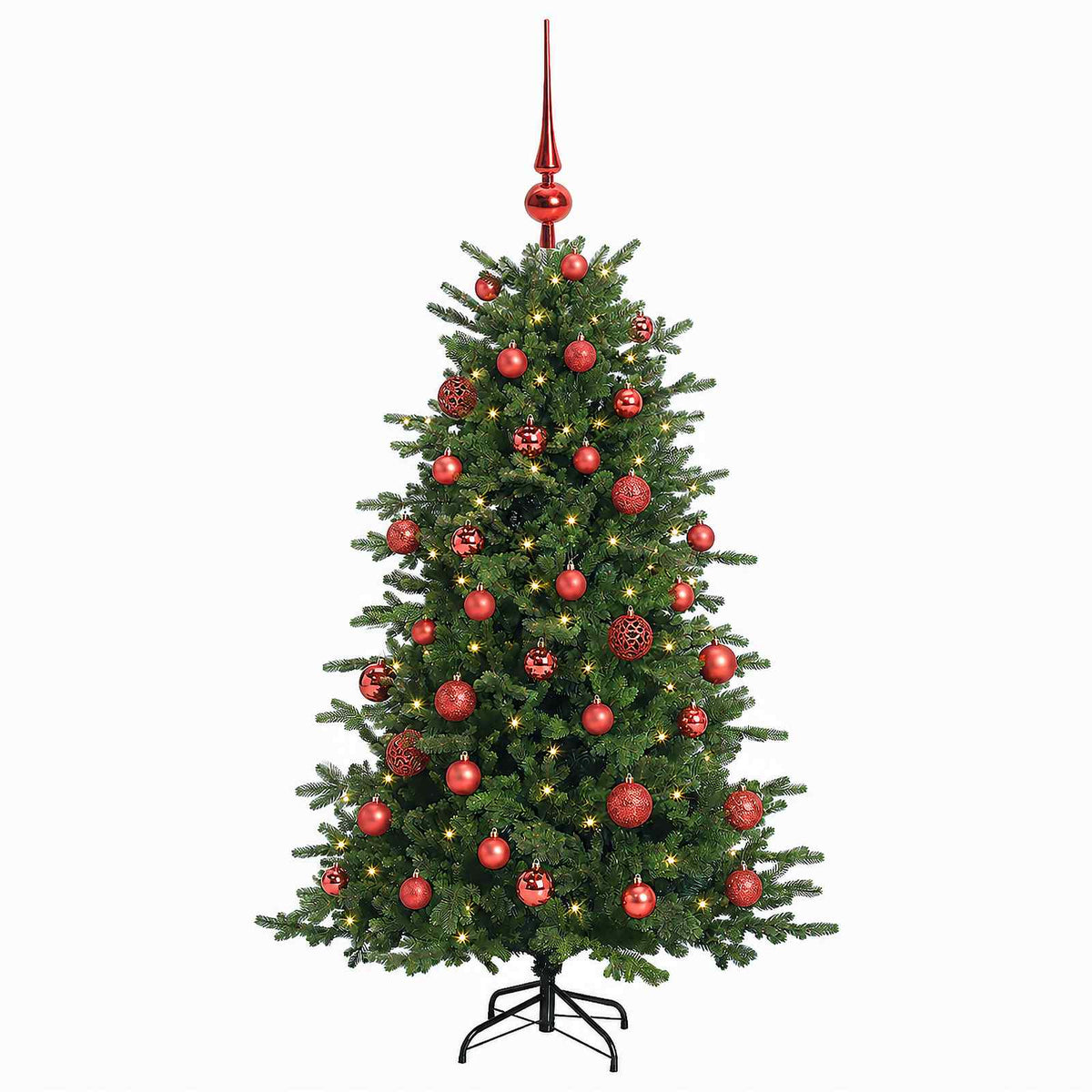 Dirbtinė kalėdinė eglutė su rutuliuku 150 cm 150 LED