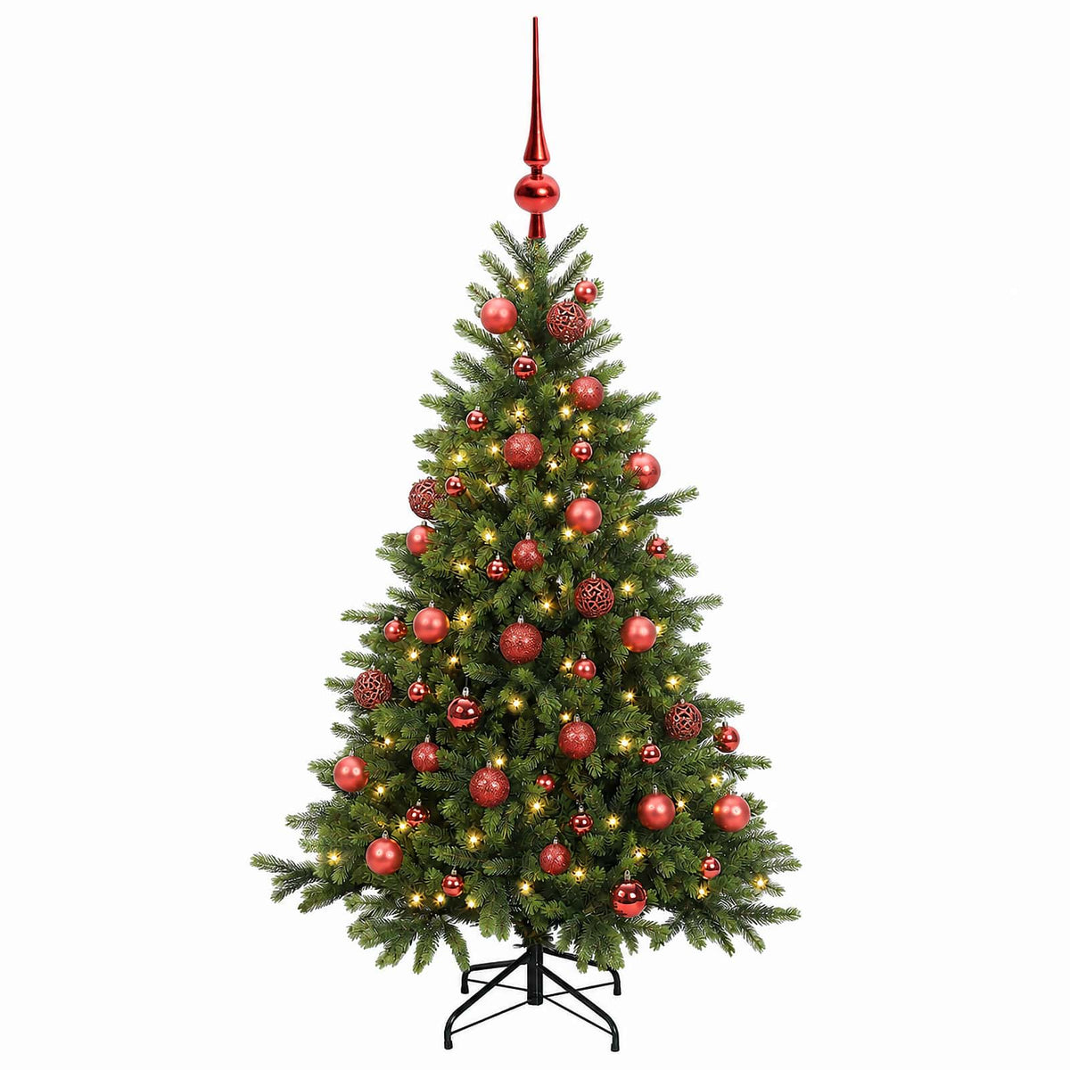 Dirbtinė kalėdinė eglutė su rutuliuku 120 cm 150 LED