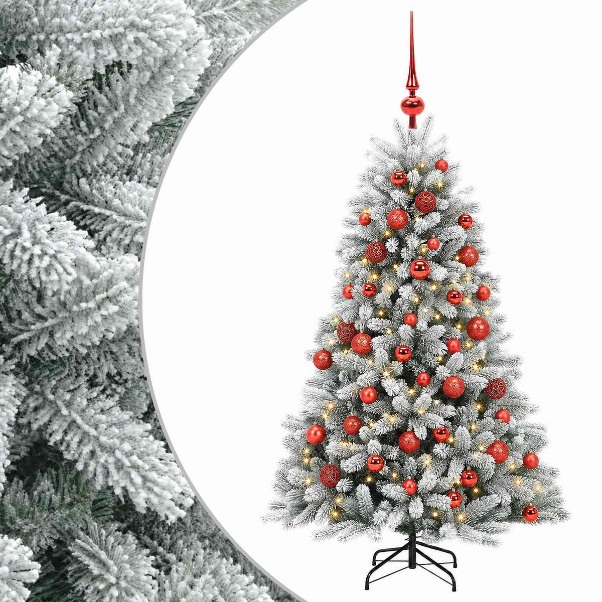 Dirbtinė Kalėdų eglutė su burbulais 150 cm 150 LED Šilta balta