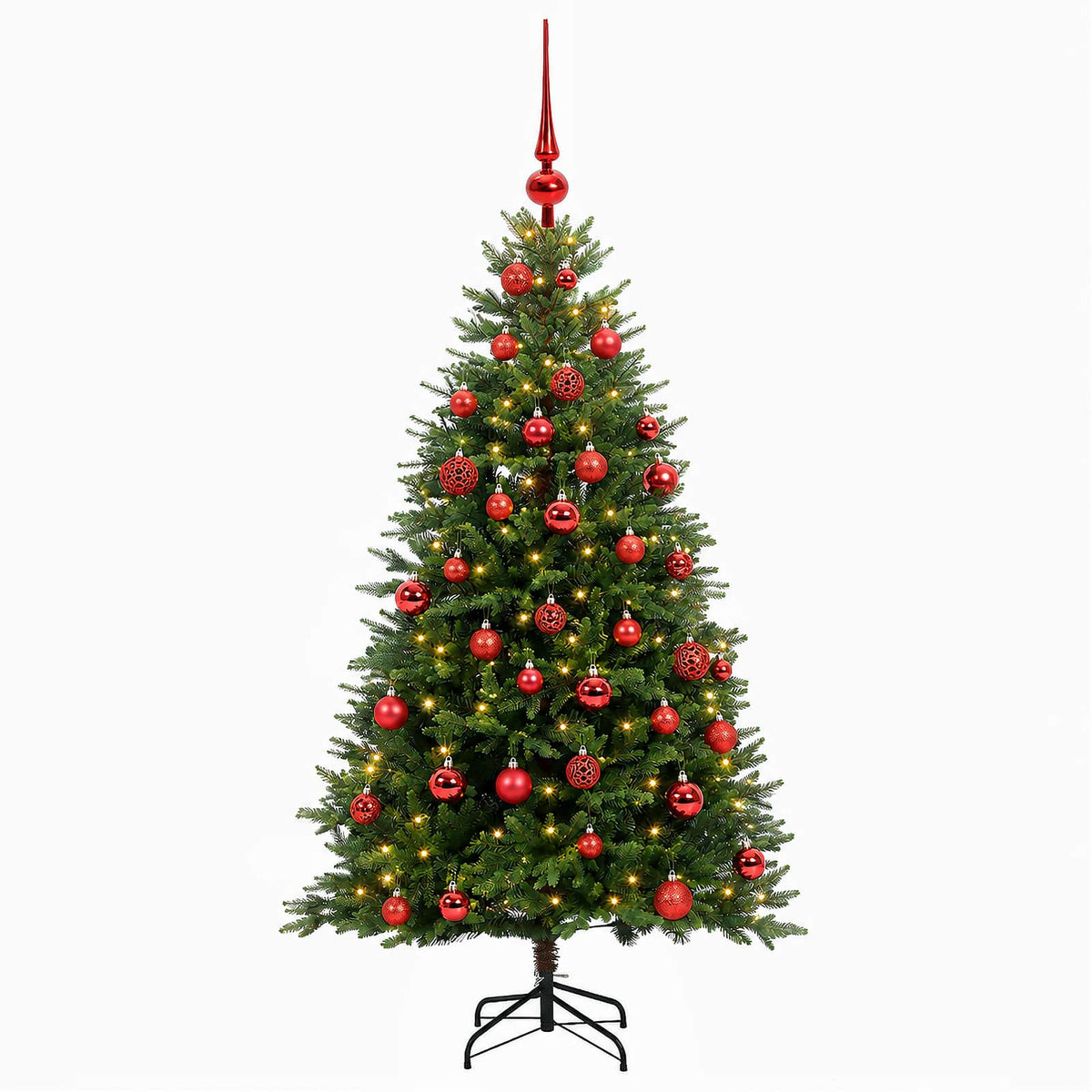 Dirbtinė Kalėdų eglutė su burbulais 120 cm 150 LED Šilta balta