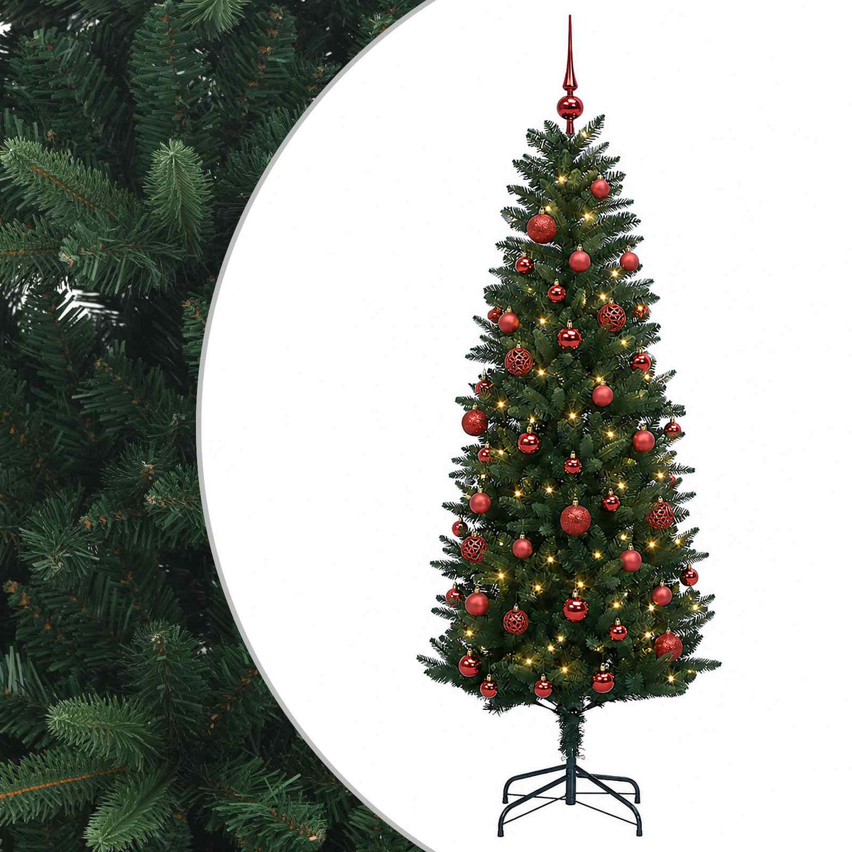 Dirbtinė Kalėdų eglutė su burbulais 150 cm 150 LED Šilta balta
