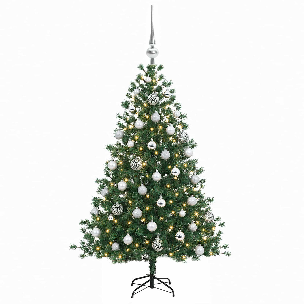 Dirbtinė kalėdinė eglutė su rutuliuku 120 cm 150 LED