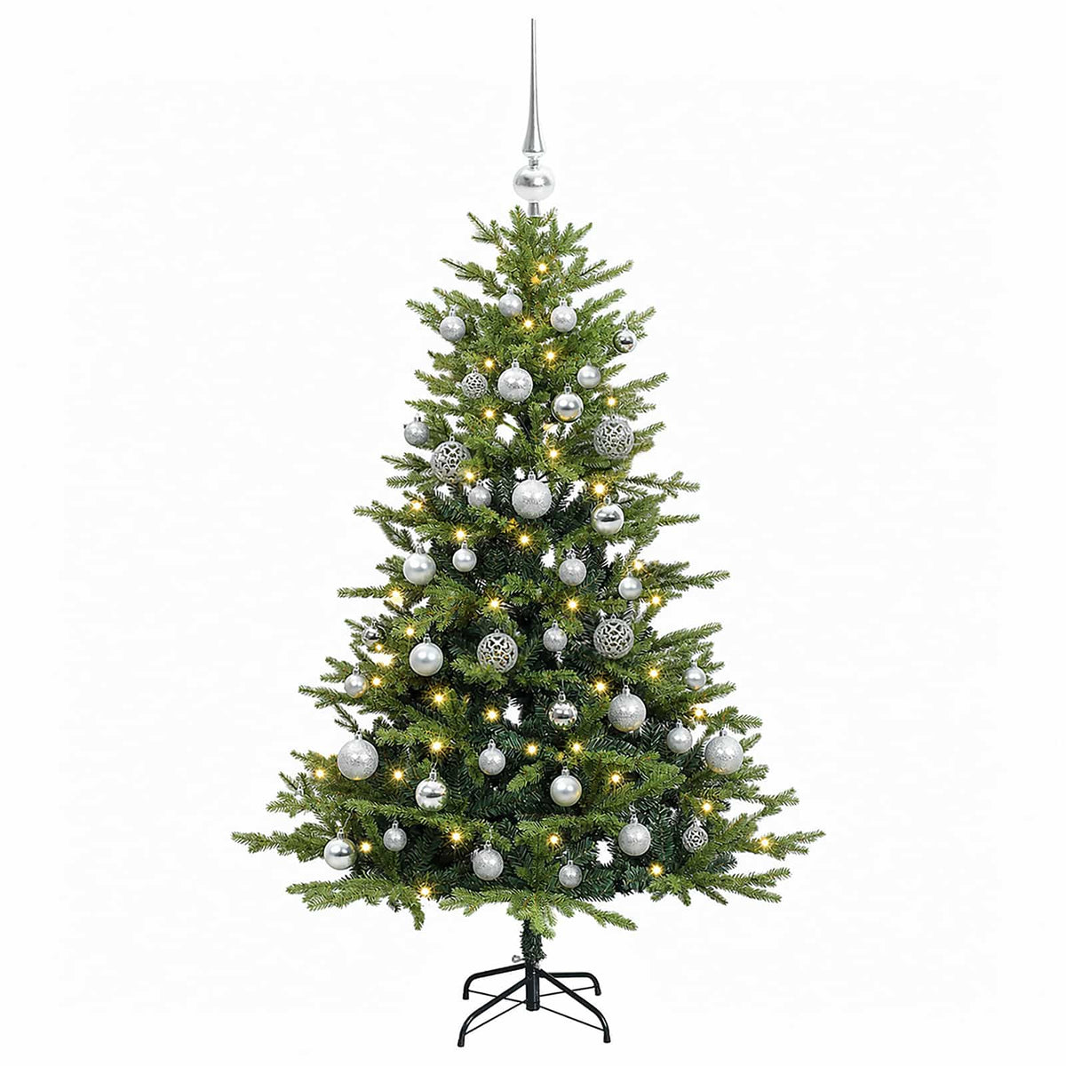 Dirbtinė kalėdinė eglutė su rutuliuku 120 cm 150 LED
