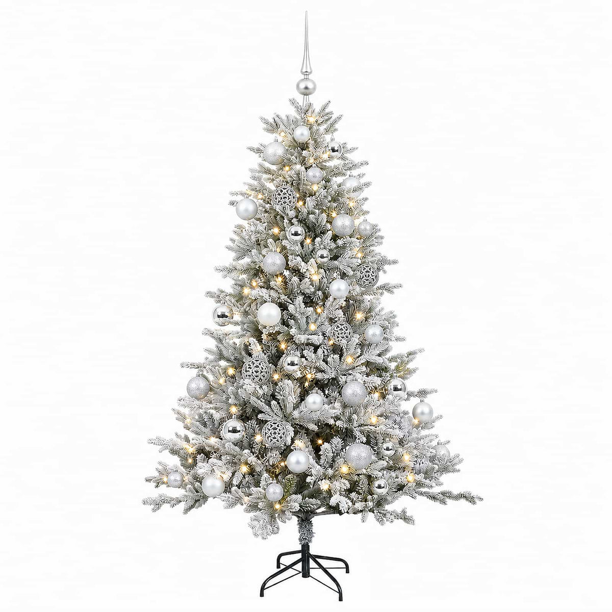 Dirbtinė kalėdinė eglutė su rutuliuku 150 cm 150 LED