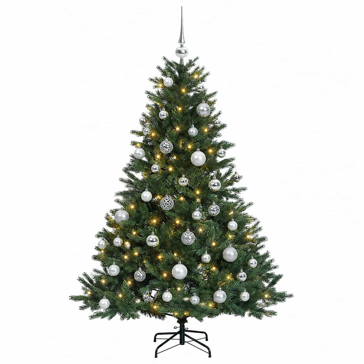 Dirbtinė kalėdinė eglutė su rutuliuku 150 cm 150 LED