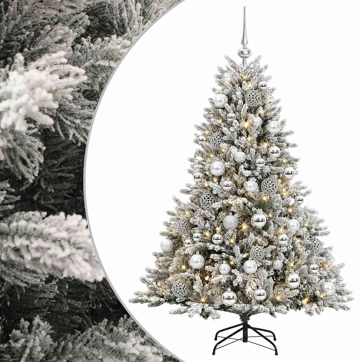 Dirbtinė kalėdinė eglutė su rutuliuku 120 cm 150 LED