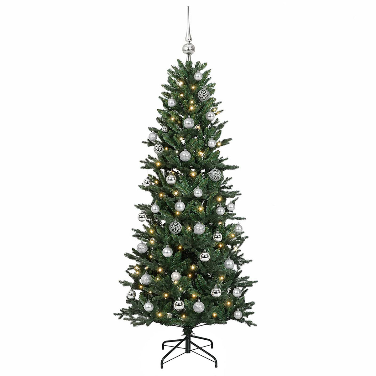 Dirbtinė kalėdinė eglutė su rutuliuku 120 cm 150 LED