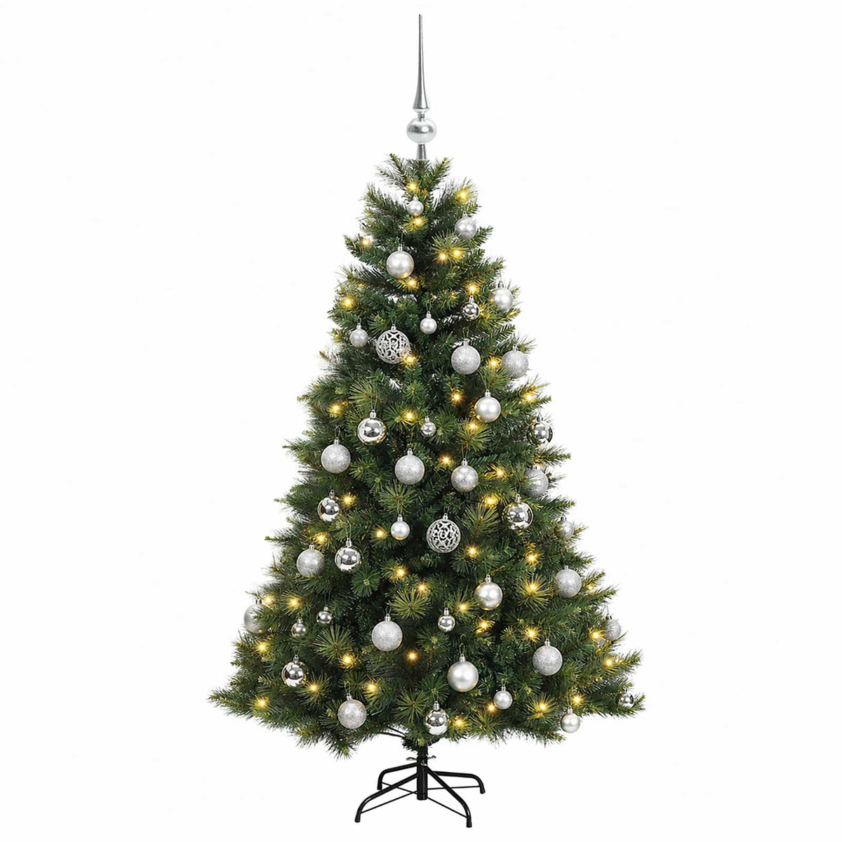 Dirbtinė kalėdinė eglutė su rutuliuku 150 cm 150 LED