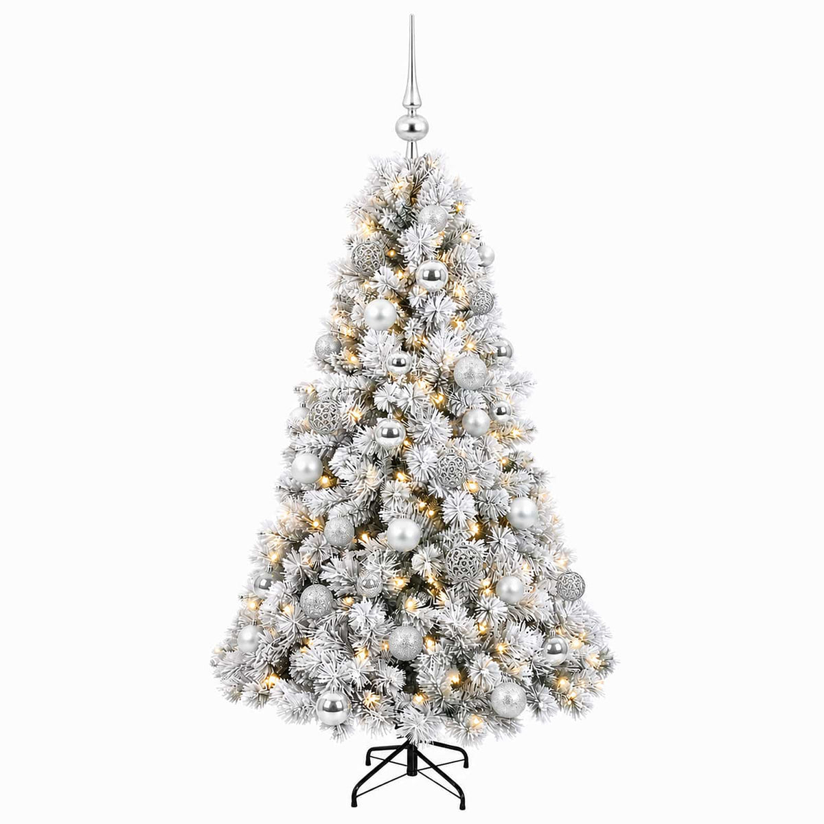 Dirbtinė kalėdinė eglutė su rutuliuku 150 cm 150 LED