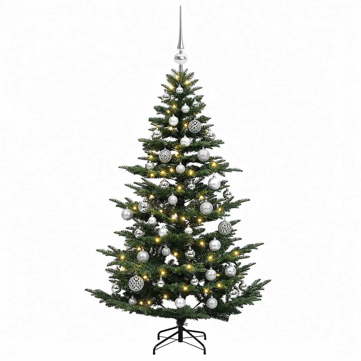 Dirbtinė kalėdinė eglutė su rutuliuku 150 cm 150 LED